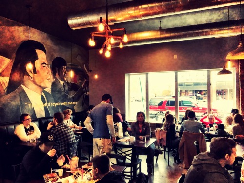 Royale with Cheese dining area